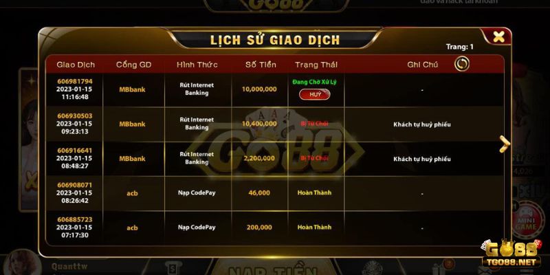 Hướng Dẫn Rút Tiền Go88 Nhanh Chóng Và Tiện Lợi Nhất